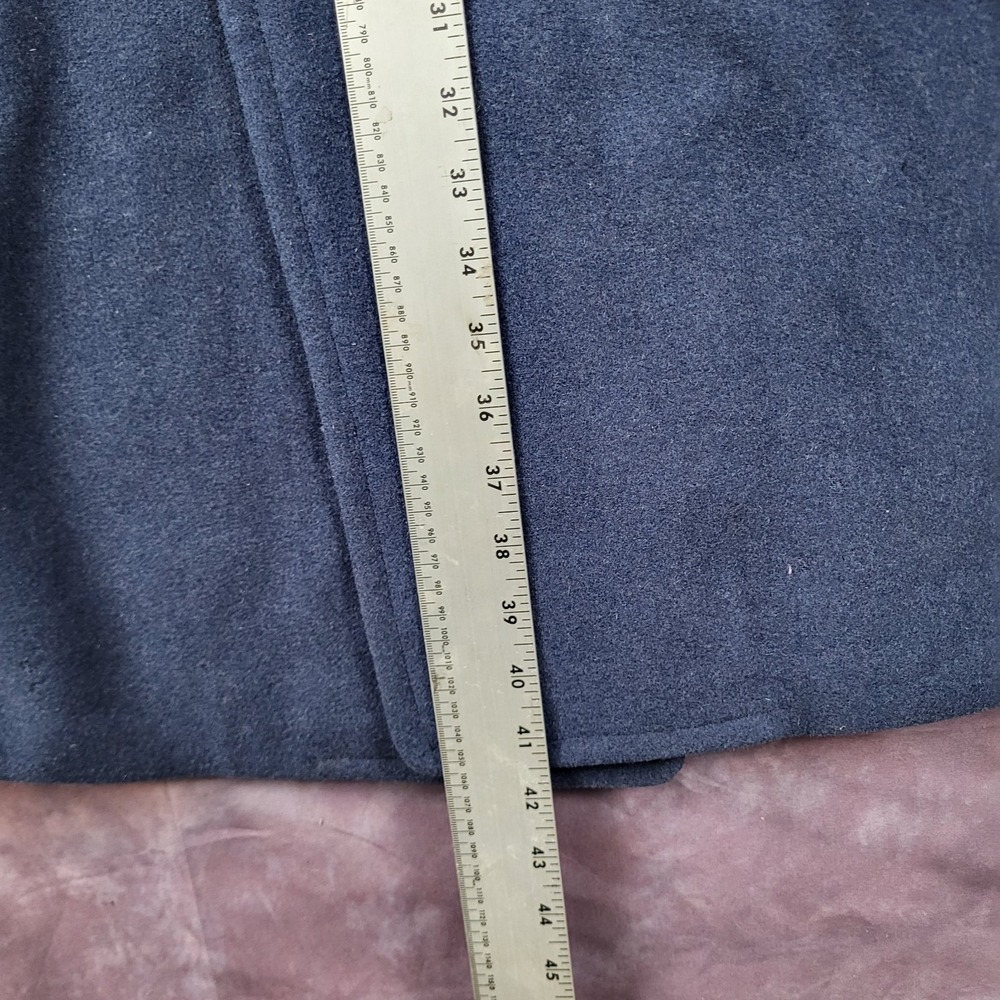 VINTAGE 1951 Wearbest Coat Co Wool Overcoat Blue 85 28oz USAF Size 35S MENS SMAL - Picture 8 of 16